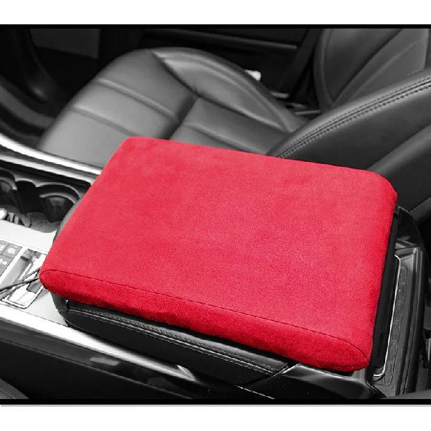 Suede Plush Car Armrest Box Cushion Heightening General Memory Foam Auto Armrest Cover Pad Hand Support Interior Accessories