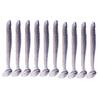 10/30/50Pcs Fishing Lures Soft Baits with T-Tail Vibrant Color Tear-Resistant Reusable Flexible Soft Artificial Lures Fake Baits