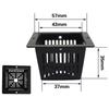 10 Pack of Plastic Net Pots for Efficient Aeration In Aquaponic Gardening