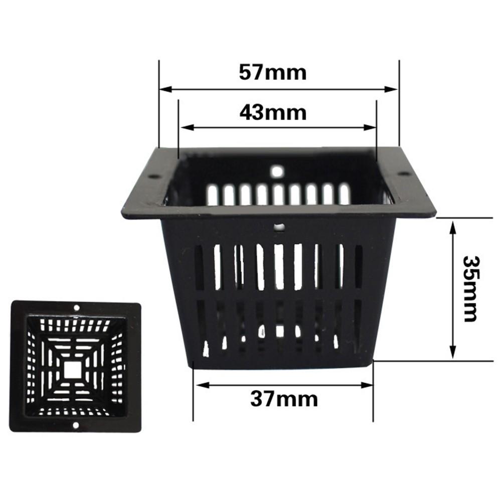 10 Pack of Plastic Net Pots for Efficient Aeration In Aquaponic Gardening