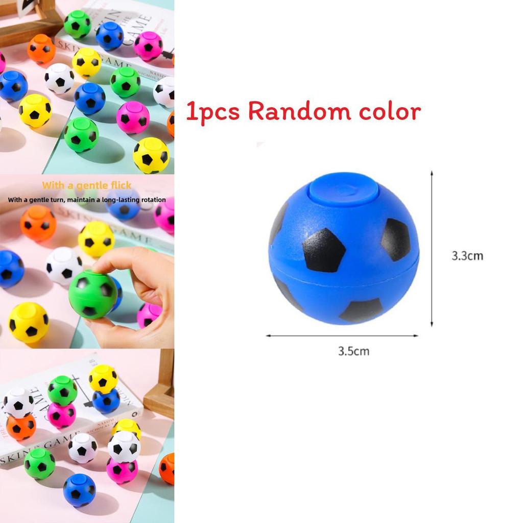Creative Multi-color Soccer Shaped Plastic Gyro Children Toy For Young Children