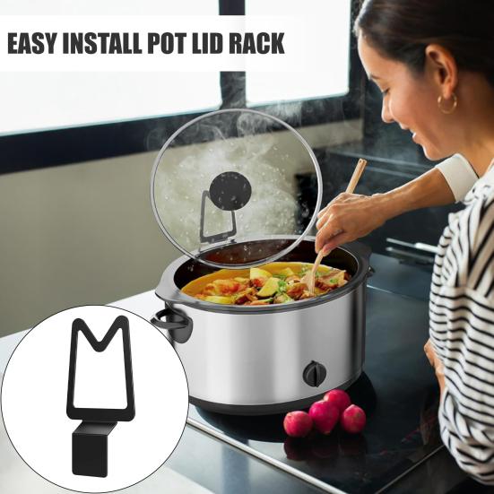 Pannenloker Houder Eenvoudig te Gebruiken Pannenloker Stand Stabiel Antislip Ontwerp Universele Slowcooker Loker Ondersteuning Past op Verschillende Lokergrootten