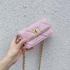 2026 New Summer Fresh Small Bag Sheepskin Small Square Bag Mini Chain Mobile Phone Bag Square Buckle Pink Crossbody Bag Women