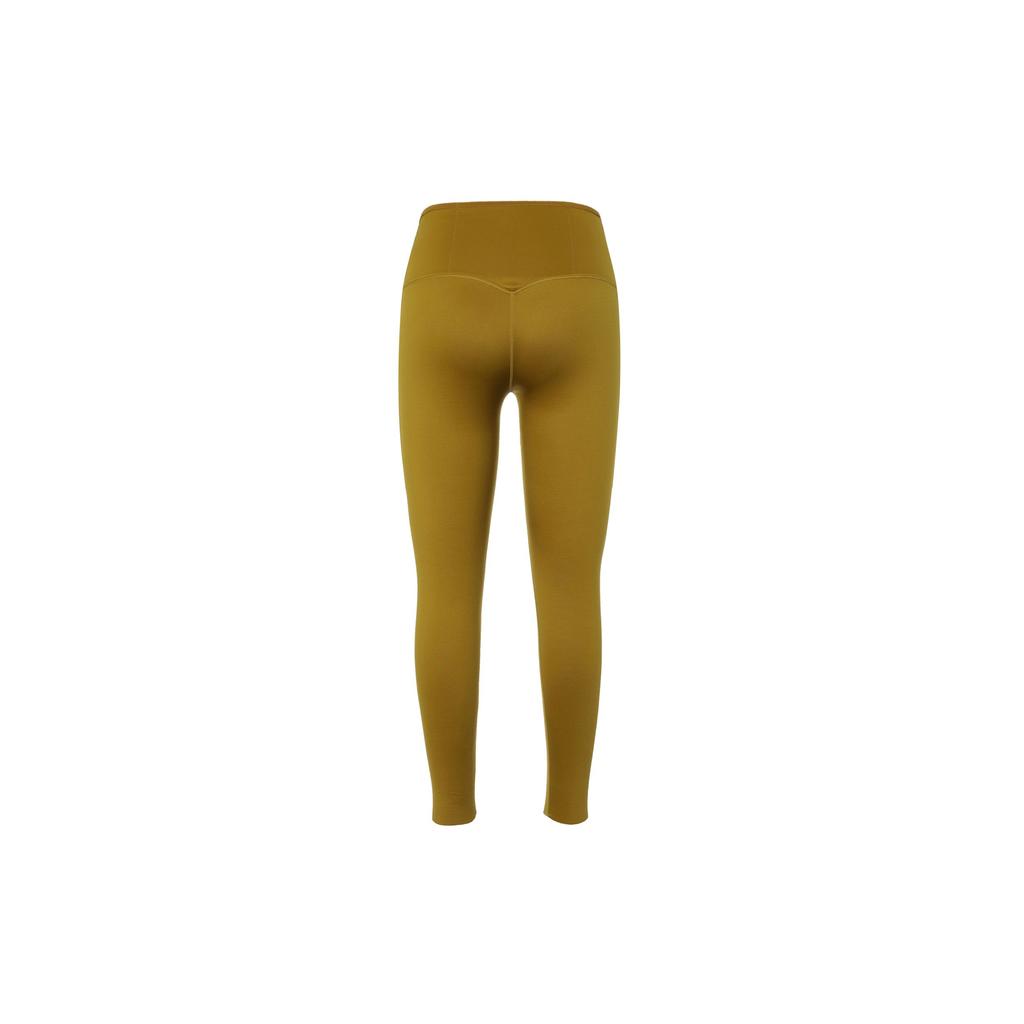 Nike Go Series Solid Color High-Intensity Quick-Dry Mid-Waist Pocket Cropped Leggings Women Bottoms Bronze DQ5695-716