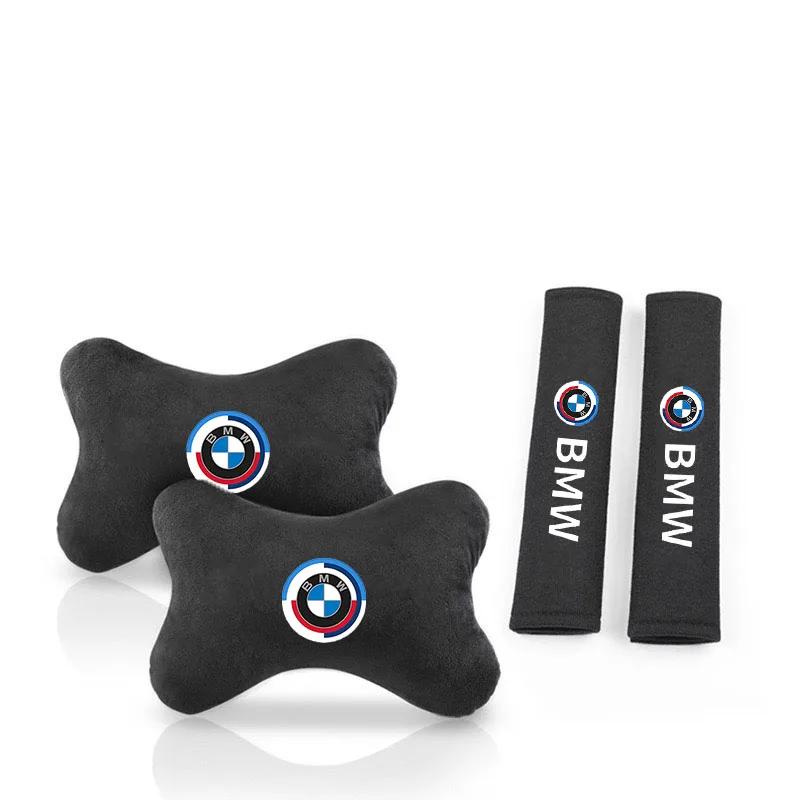 Car Sticker 2025 Hot Car Headrest Neck Pillow Seatbelt Shoulder Pad Accessories for Bmw E46 E39 E38 E90 E60 E36 F30 E34 F10 E92