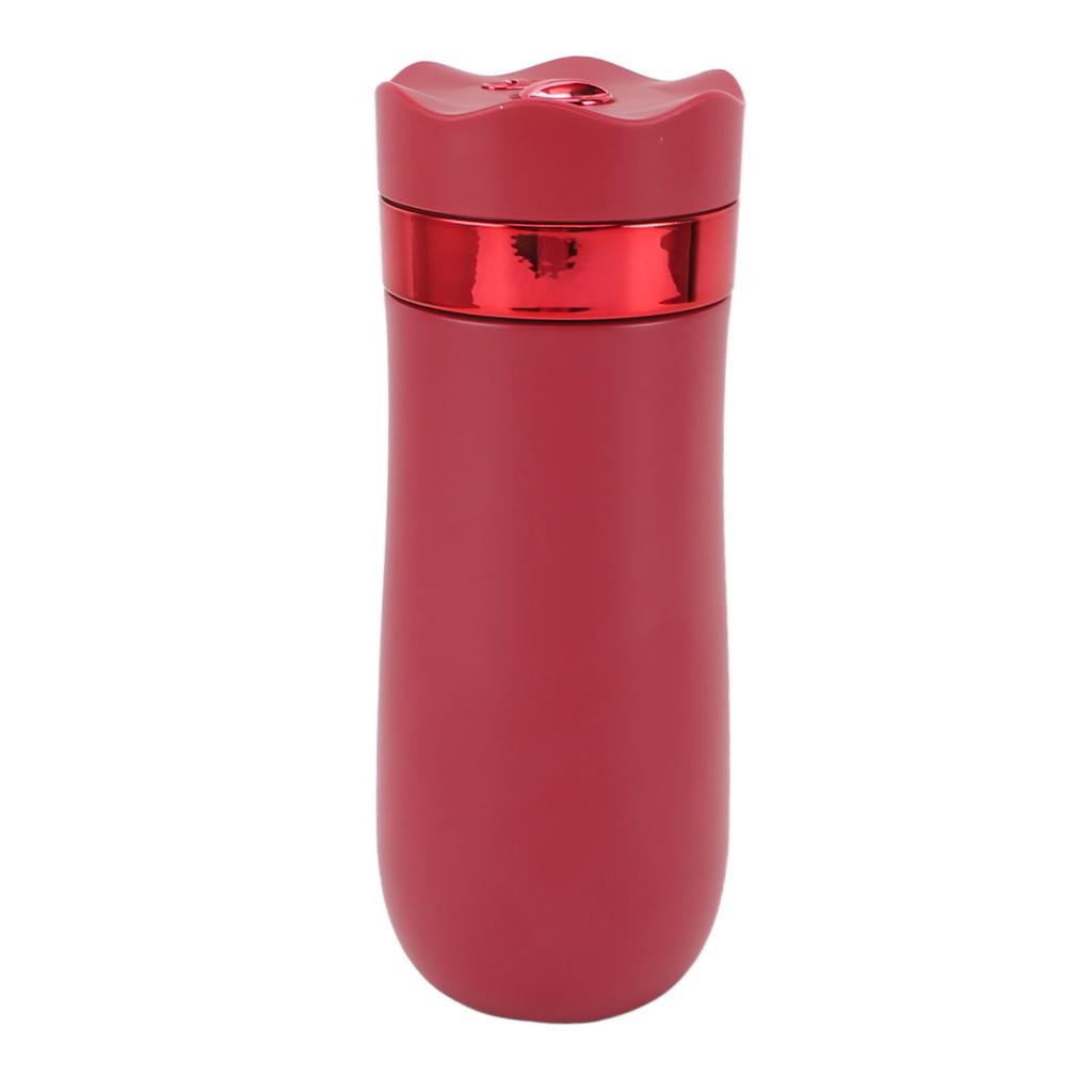 French Press Mug Stainless Steel Insulated Portable 320ml Chinese Style Coffee Mug for Outdoor