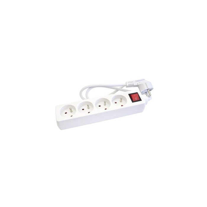 

Bloc Multiprise - GEFOM - 4 Prises - Interrupteur Lumineux - Câble 1m - Blanc