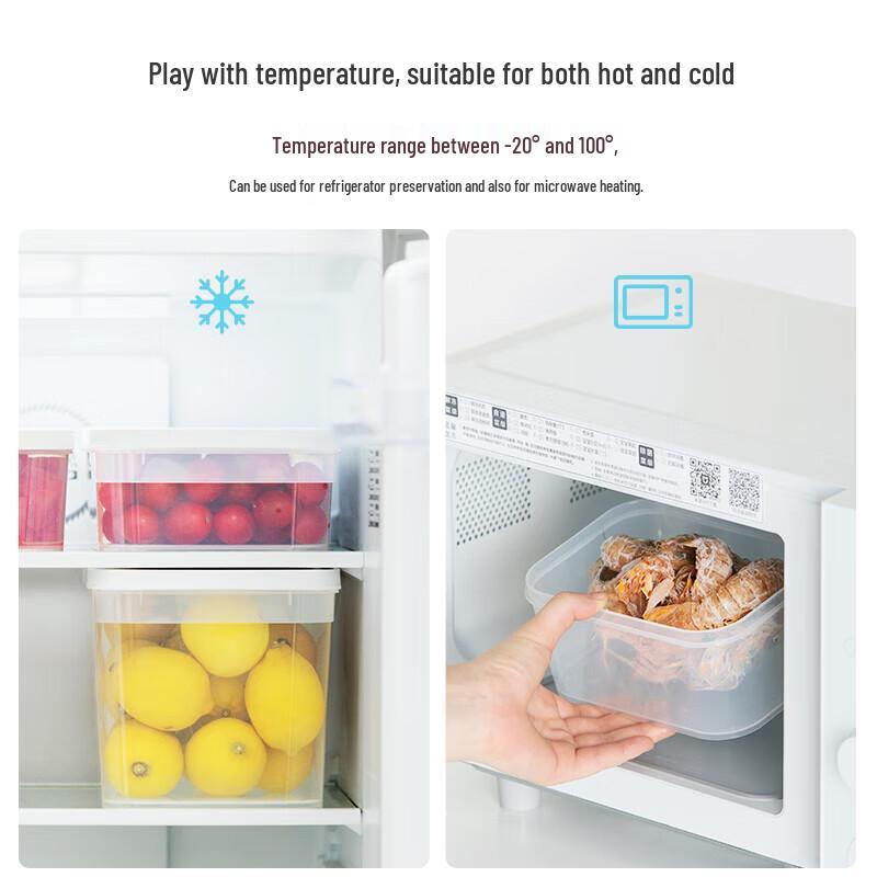 CHAHUA 1.3L Long Plastic Food Storage Container
