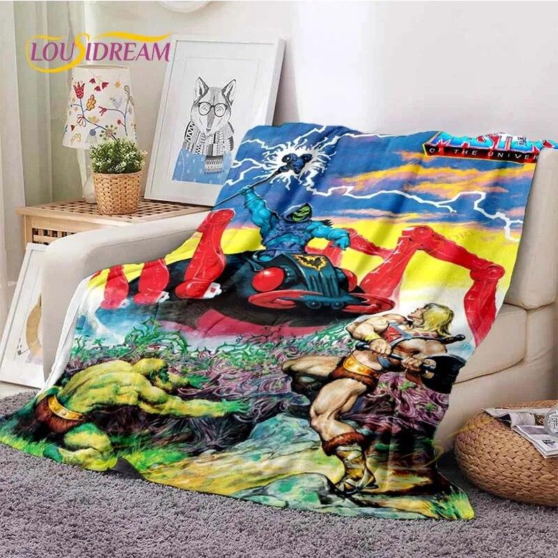 He-Man Masters Of The Universe Throws Blanket Sofa Blanket Adults and Children Blanket Blanket for Bed