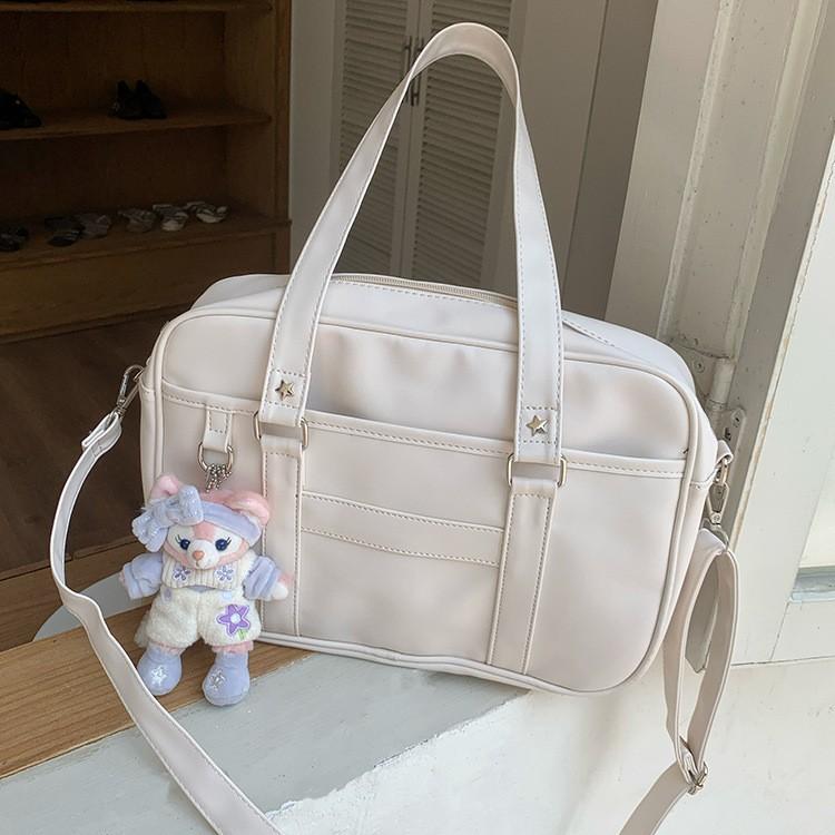 Tragetasche Damen Zweidimensionale Umhängetasche Pendeltasche Einfache Handtasche mit großem Fassungsvermögen