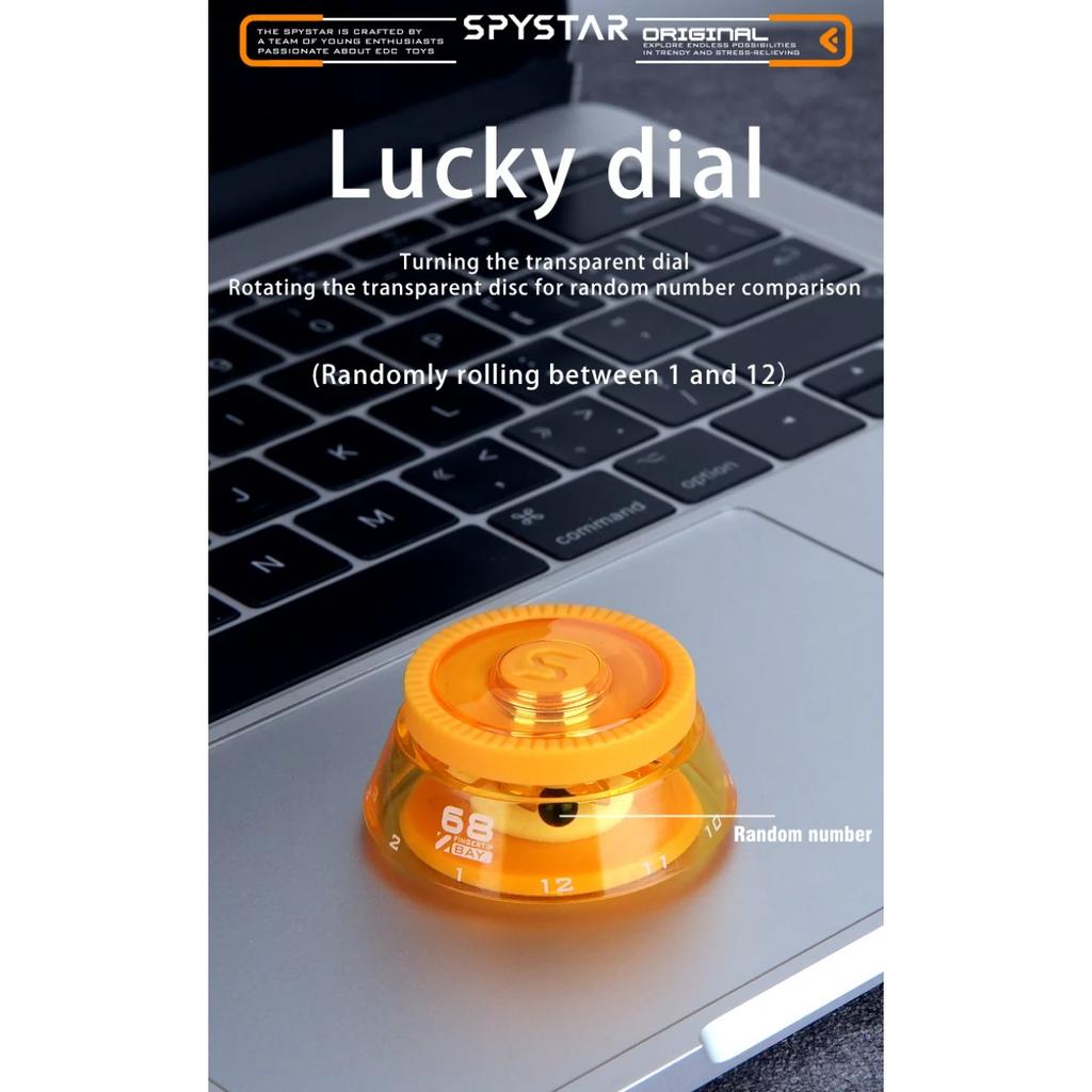 Magnetic Lucky Roulette EDC Ratchet Fidget Spinner Finger Toy Adult Stress-relieving Toy ADHD Tool Gift for Kids