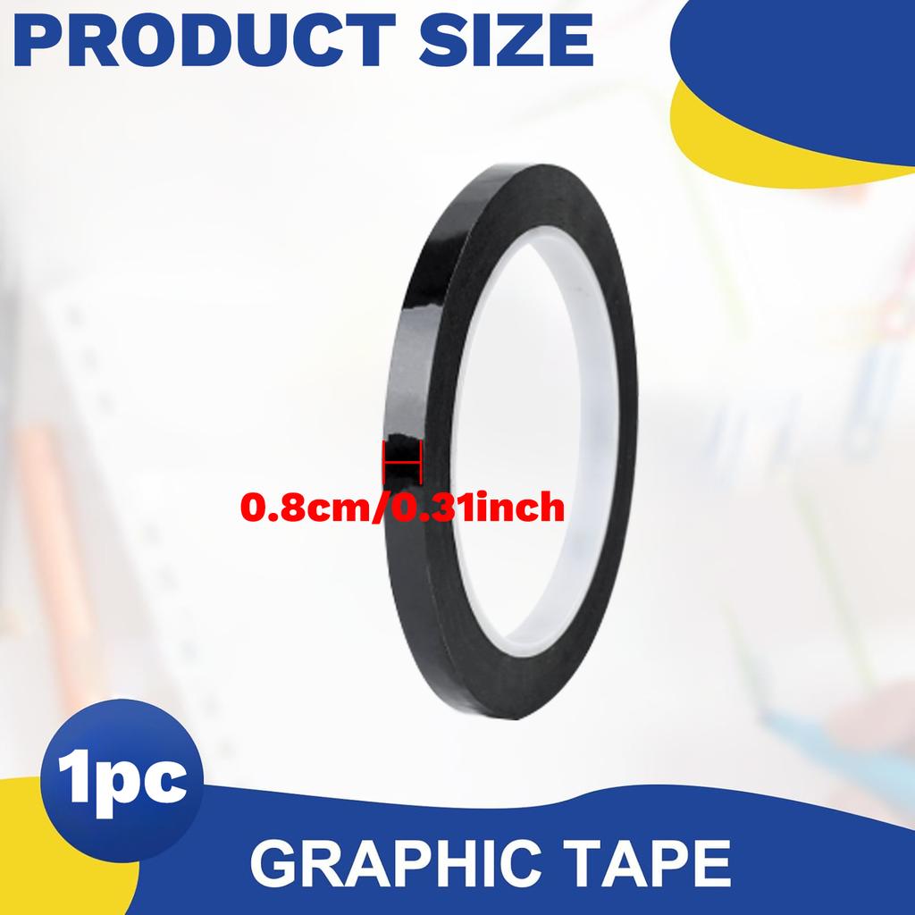 Black High-temperature Light-blocking Tape, PET Light Strip, LCD Screen Light-blocking, Mobile Phone Display