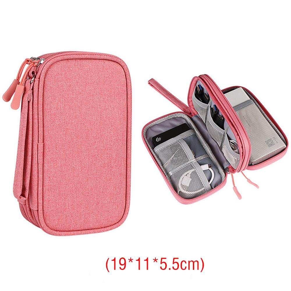 Organisateur de Sac de Voyage pour Câbles, Pochette de Rangement Portable, Imperméable, pour Câbles Électroniques, Cordons, Power Banks, Sacs Organisateur pour Gadgets, Sac de Rangement