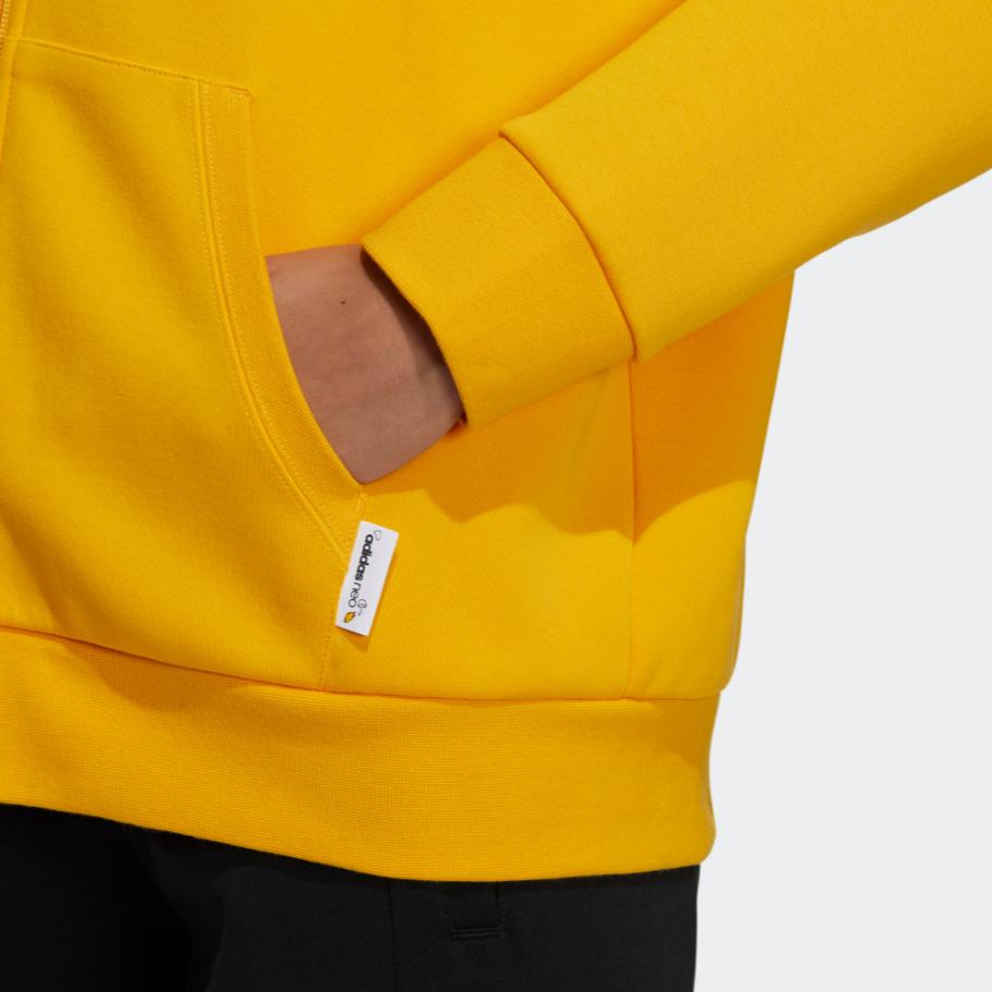adidas Felpa Sportiva con Cappuccio Collaborazione Neo X Gudetama Giubbotti da Donna Giallo GU8169