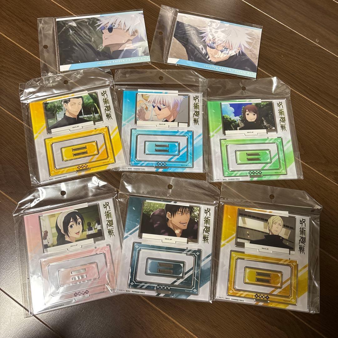 Used Jujutsu Kaisen Satoru Gojo Ketsu Natsuyu Jinji Fushiguro Acrylic stand Postcard Kaidama/Tamaori