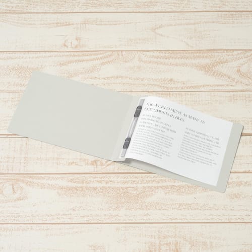 Plus Flat File Resin Binding A5 Horizontal Gray 10 Books NO.042N 78-349ÁE0