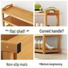 Economical Bamboo Shoe Rack for Home Entrance, Stylish Multi-layer Indoor Storage Cabinet