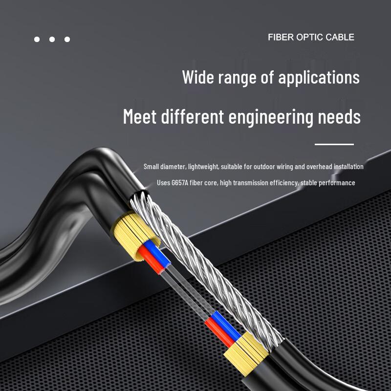 AIENKIS G657A Self-Supporting Aerial Fiber Optic Drop Cable