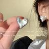 Silver Needle Pearl Zircon Earrings Women's High-end Sense Niche Temperament Cold Wind Mori Earrings Ear Jewelry