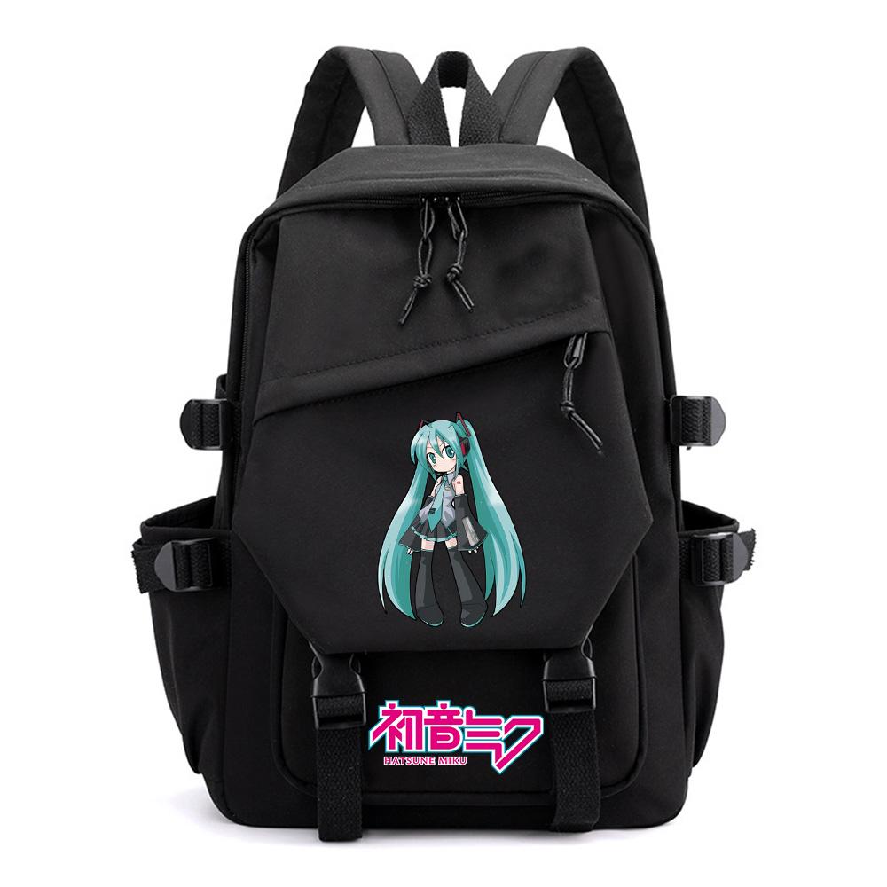 Anime Cartoon Hatsune Miku Printed Backpack for Teen Boy Gril Schoolbag Children Student Women Large Capacity Waterproof Travel Bag Kid Gift Mochila