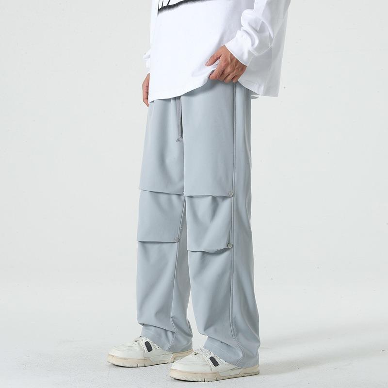 Outdoor Mountain Pants Waterproof Knee Pleated Paratrooper Pants Spring and Autumn Straight Men's Casual Overalls