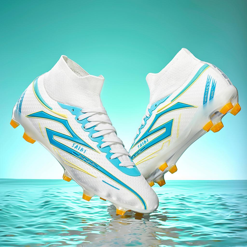 Ag/Fg Fußballschuhe für Herren und Damen Jugend Pu+Stoff Obermaterial Tpu Sohle Anti-Rutsch Langlebig Outdoor Trainingsschuhe