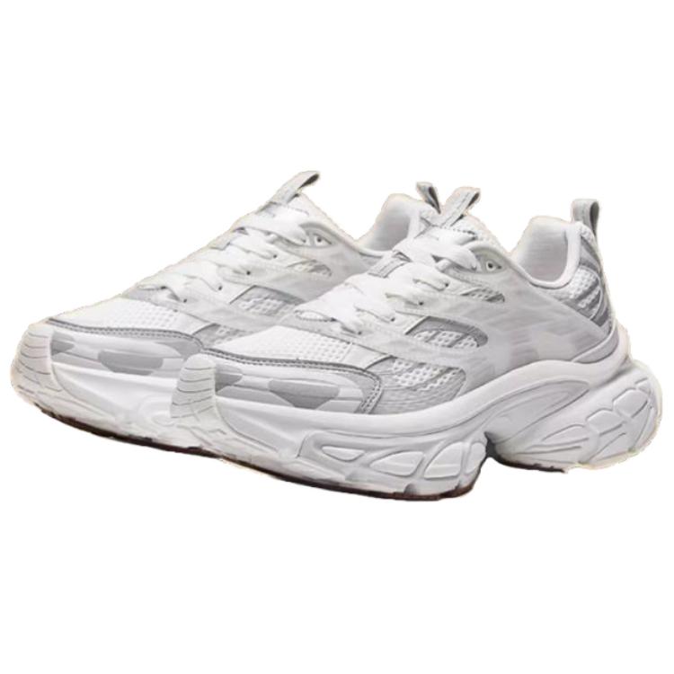 Anta Fuyiao Comfortable Versatile Non-Slip Wear-Resistant Height-Increasing Low-Top Casual Shoes Men sneaker Silver-Gray 112518899-1