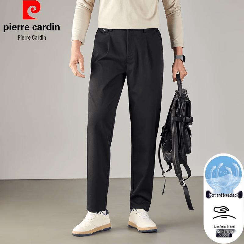 Pierre Cardin Men's Straight Leg Breathable Casual Pants