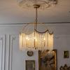 French Crystal Chandelier: Luxury Retro Tassel Light for Bedroom or Restaurant