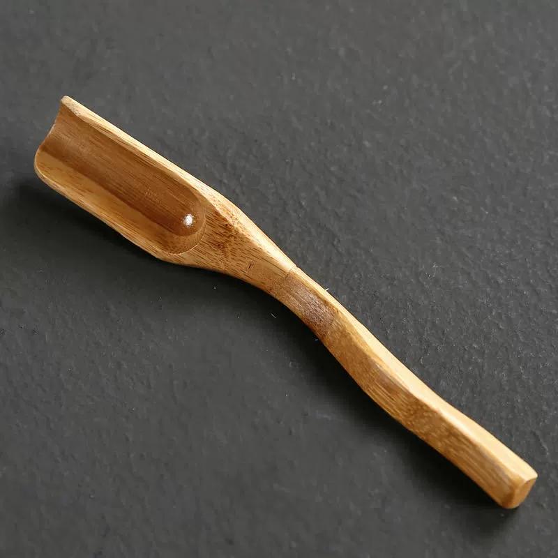 

Tea Accessories Chinese Kong Fu Wooden Bamboo Tea Scoop Teaspoon Kitchen Supplies Tea Scoop Portable Teaware Accessories New