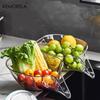 Multi-functional Drain Basket Sink Kitchen Sink Strainer Basket PP/PET Sink Washing Basket Home Organizer Drain Fruit Strainer