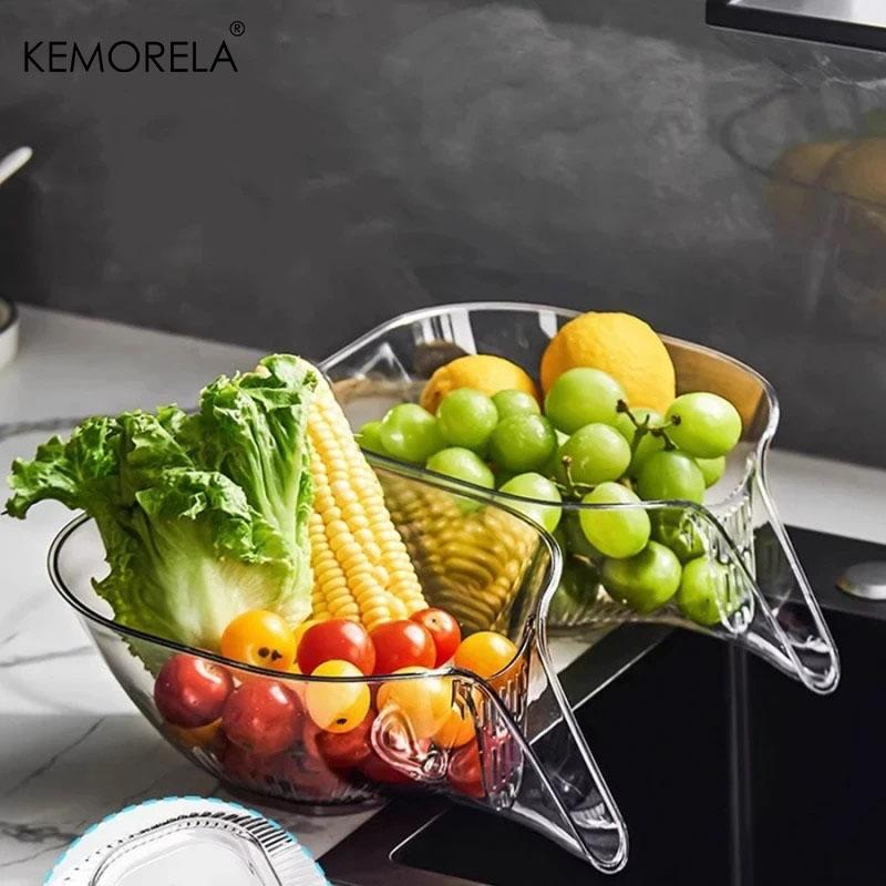 Multi-functional Drain Basket Sink Kitchen Sink Strainer Basket PP/PET Sink Washing Basket Home Organizer Drain Fruit Strainer