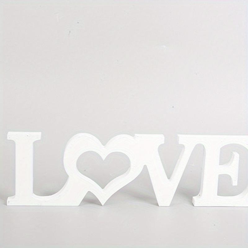 

1 шт. Декор в виде слова LOVE Деревянные поделки Скульптуры Украшение Фестиваль Украшение для хижины Универсальный Домашний акцент Украшения для вечеринки