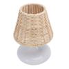 Rattan Nachttischlampe Vintage   Bambusoideae Gewebte Beistelltischlampe für Schlafzimmer Wohnzimmer