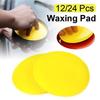 12/24Pcs Car Foam Sponge Wax Applicator Cleaning Detailing Pads Wax Soft Sponge Cleaning Accessories Dust Remove Auto Care Polishing Pad