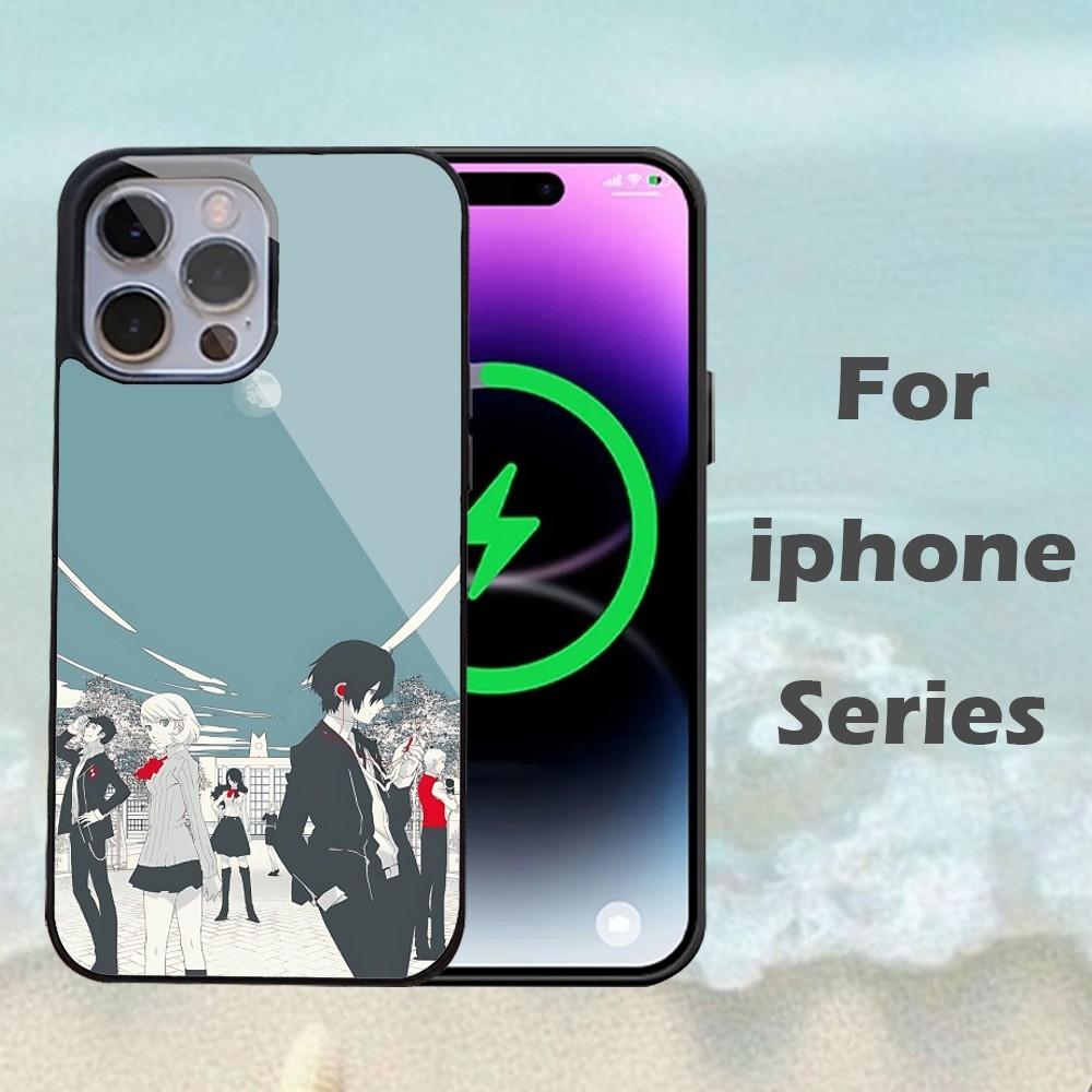 P-Persona 5 Anime Phone Case For IPhone 16 15 14 13 Pro Max 11 12 Mini Alex Mirror For Magsafe Wireless Charging Cover