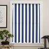 Striped Navy Blue Sheer Curtains for Kids Bedroom Living Room Voile Window Curtains Tulle Drapes