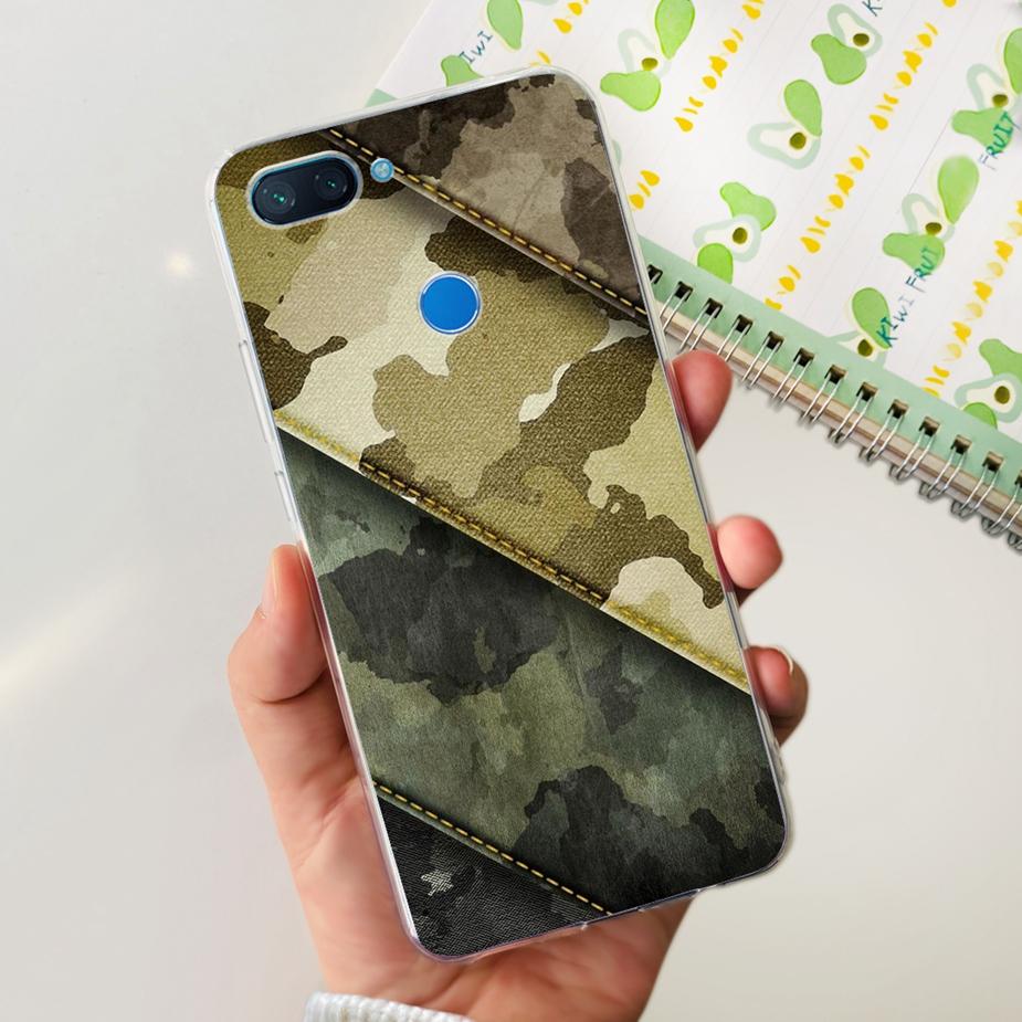 For Xiaomi Mi 8 Lite Case Cute Painted Cover Clear Silicone Phone Case For Xiaomi Mi 8 Lite 8Lite Back Cover 6.26'' Fundas Coque