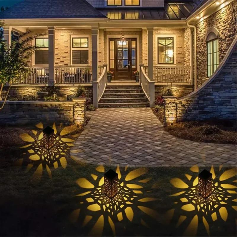 6 Pieces of Solar Outdoor Lights, Solar Decorative Path Lights, Garden Lawn Lights, Solar LED Landscape Garden Lighting, New Year Decoration