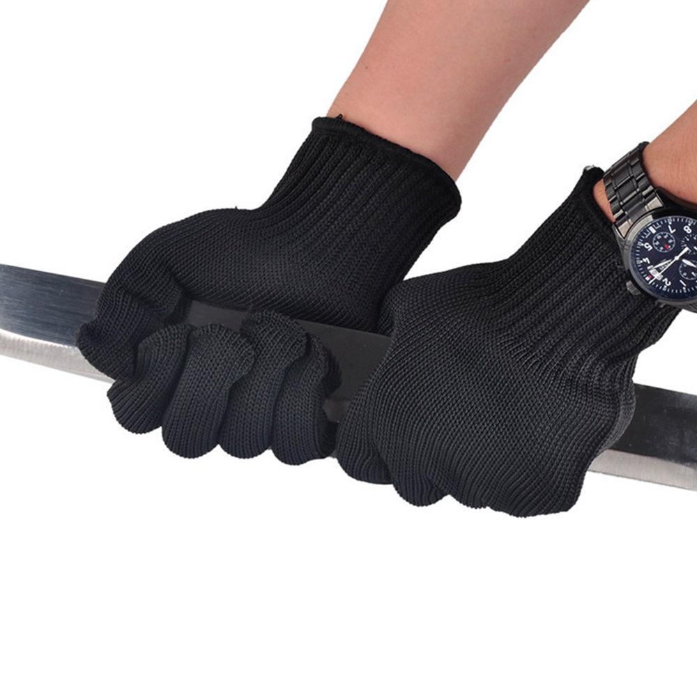 Level 5 Cut-Resistant Steel Wire Gloves - Ideal for Butchering, Fishing, and Multi-Purpose Use. Puncture-Resistant.