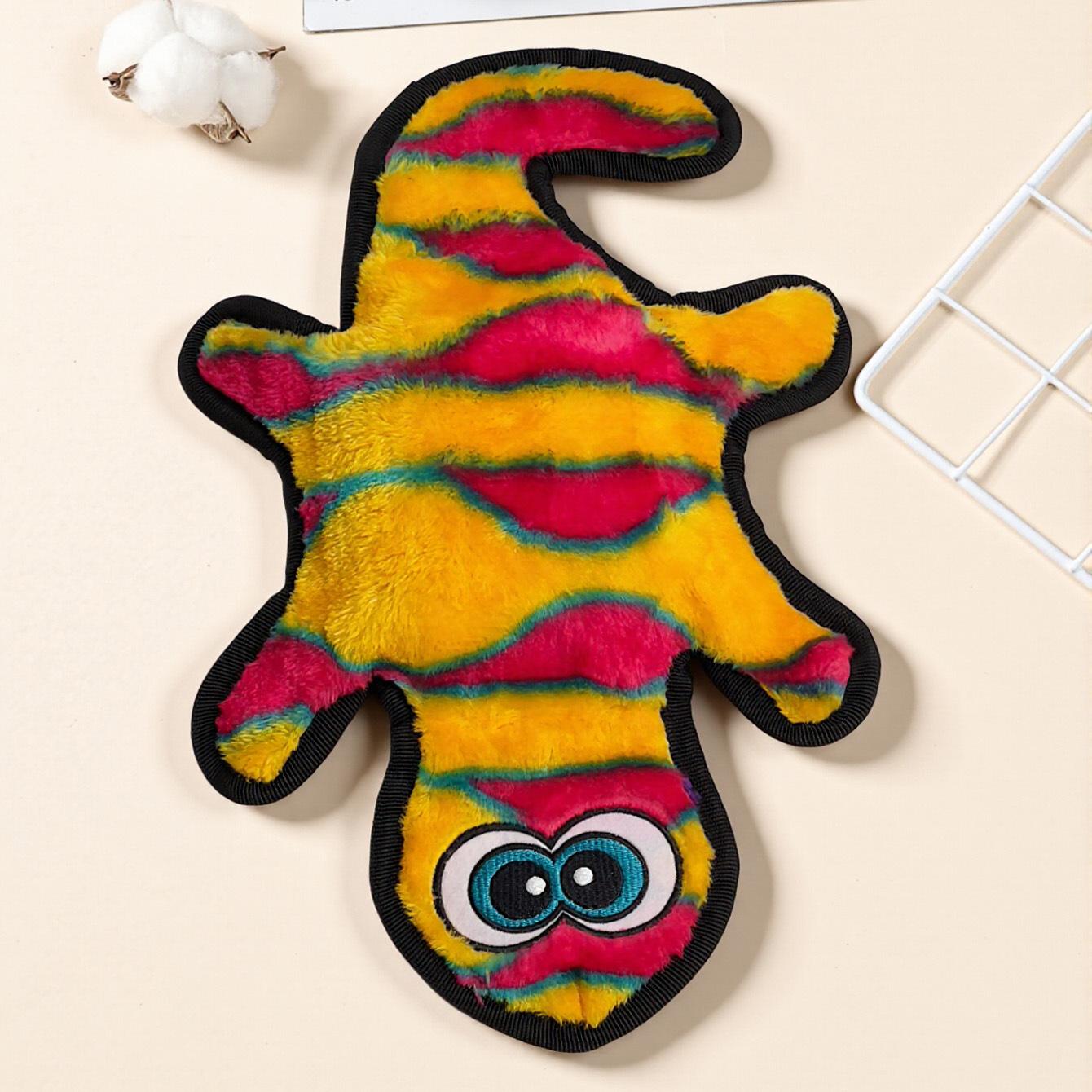 

Plush Gecko Dog Toys for Small Dogs Pet Products Pet Toys Comfortable Teeth Grinding and Biting Toy Interactive оранжевый