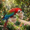 With Clip Bird Cage Feeder Transparent Pet Bird Feeder Parrot Food Bowl  Small Pet Bird