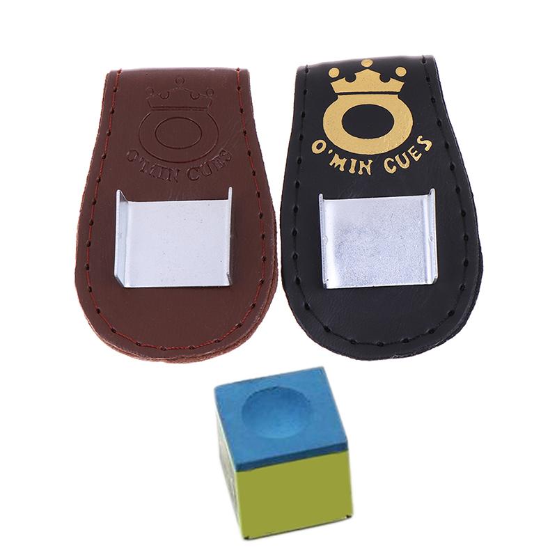Porte-craie magnétique pour queue de snooker/pool avec clip de ceinture, accessoires de billard