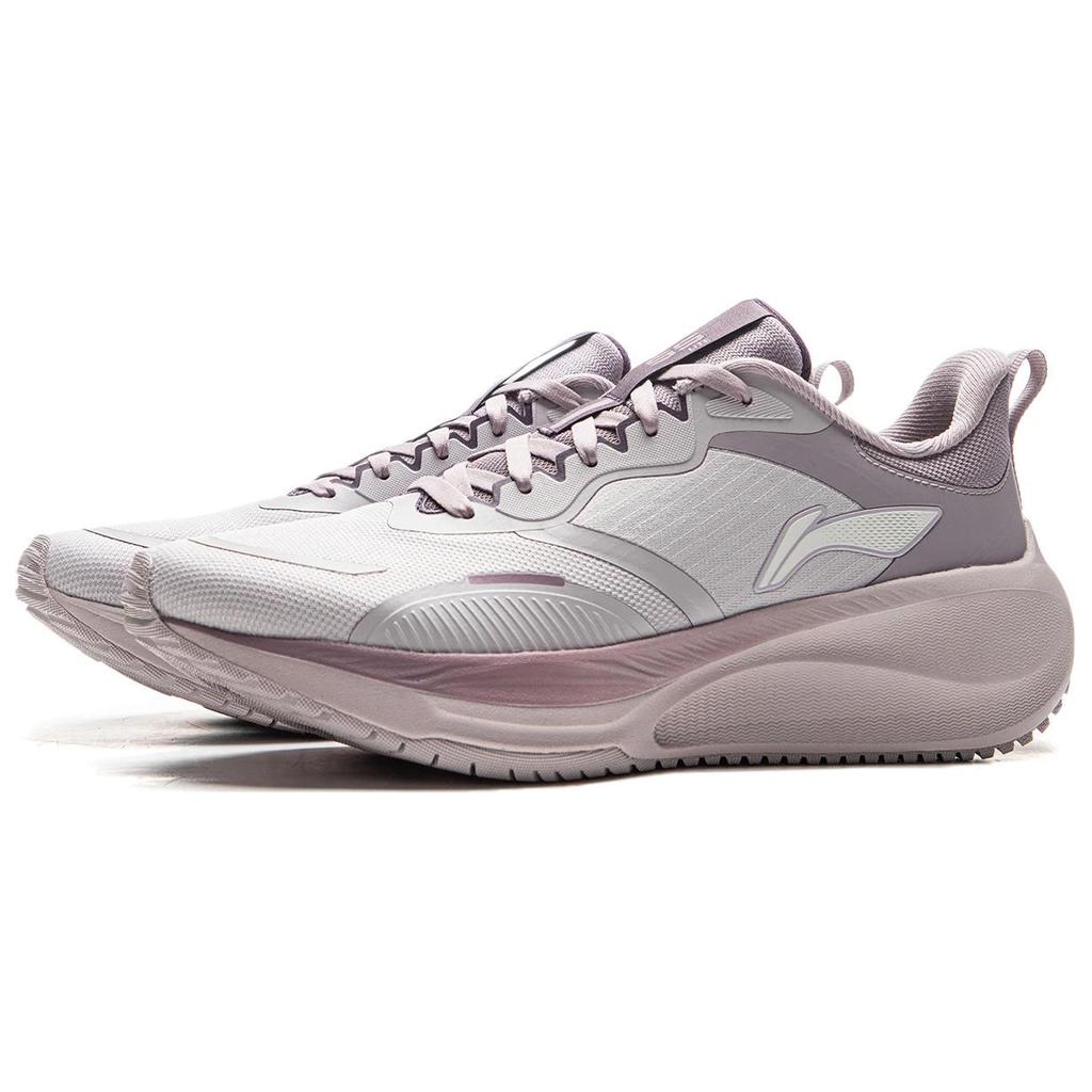 New LINING Wuyue 2.0 Protective Edition Running Shoes Women's Low Top Smoky Purple Gray/Brocade Purple ARSU076-3