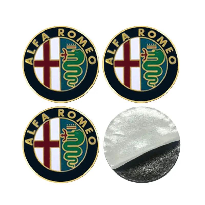 Hub Caps 56mm Wheel Covers Hub Cap Paster Car Protection Emblem Stickers For Alfa Romeo Giulietta 159 Mito Giulia Stelvio 147 Ac XGHIJ1