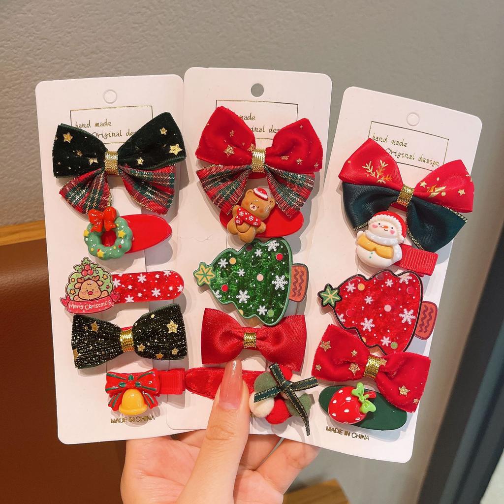 Christmas Hair Clip Children's Christmas Gift Cute and Exquisite Christmas Hair Accessory Set