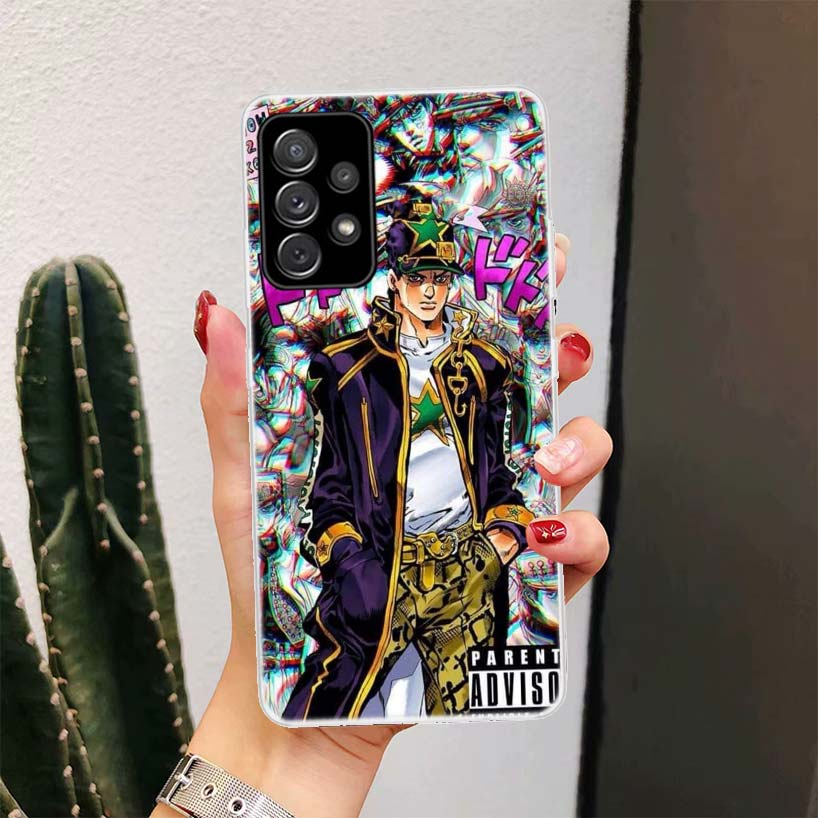 Anime JOJO Abenteuer Handyhülle für Samsung Galaxy A52 A51 A50S A12 A22 A32 A72 A10S A30S A31 A71 Note 20 Ultra 10 Plus S10 Gala