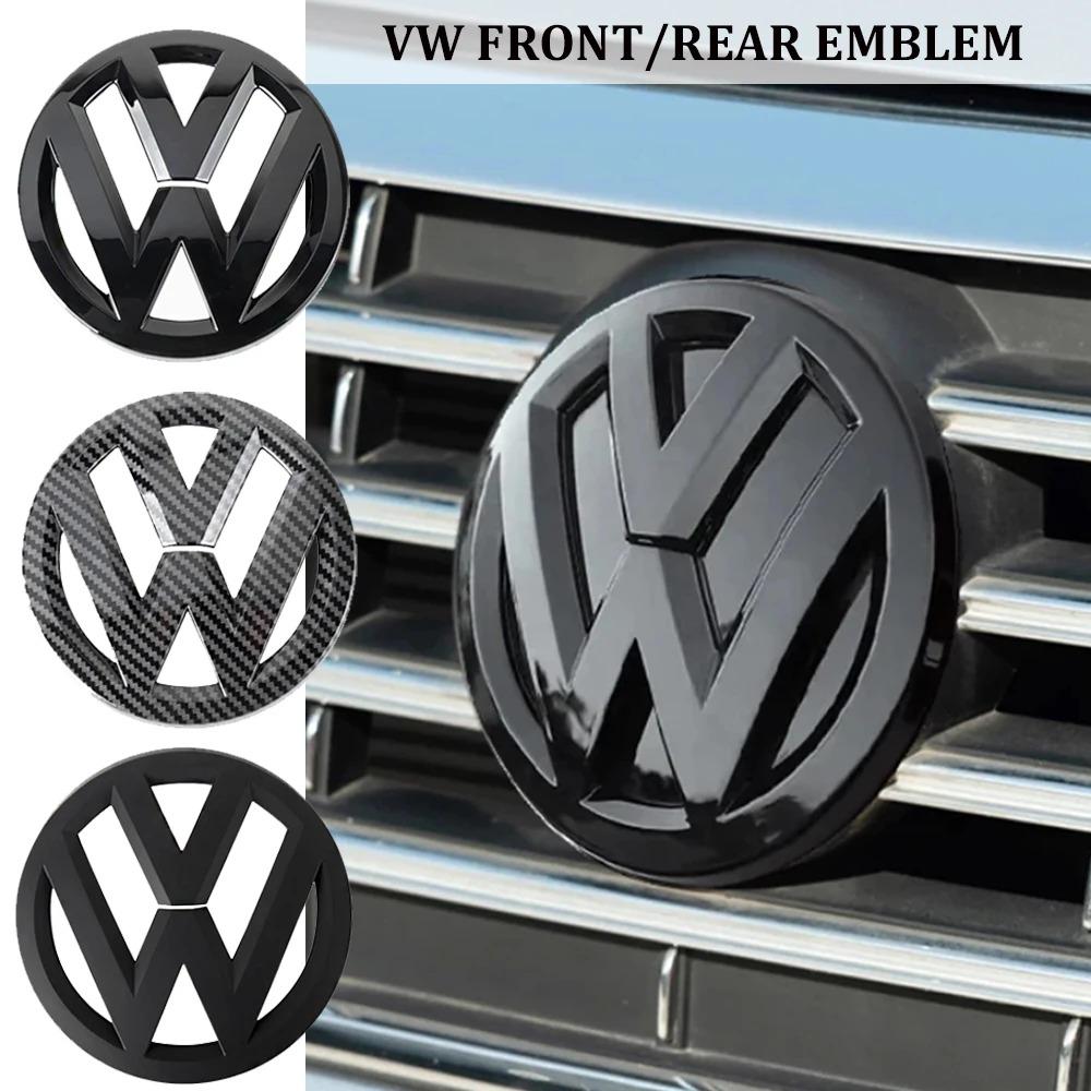 VW 2pcs ABS Car Front Grill Emblem Rear Trunk Badge Logo for Volkswagen VW Golf 5 6 7 7.5 8 MK5 MK6 MK7 MK8 Polo Scirocco Sticker