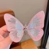 Gradient Silk Yarn Bow Butterfly Hairpin for Kids – Fairytale Style