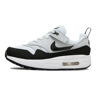 Air Max 1 EasyOn PS Pure Platinum Black Kids Sneakers White DZ3308-106